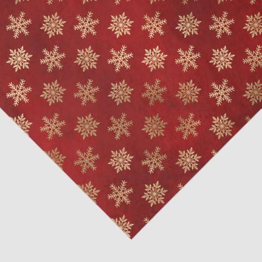 Illustration zu Weihnachten - Rotes Gold - Schneef Seidenpapier (Ausschnitt)