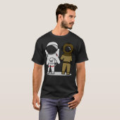 Illustration zum Astronauten und zum Tauchen T-Shirt (Vorne ganz)