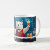 Illustration zum Barkeeper des Eisbären Kaffeetasse (VorderseiteRechts)