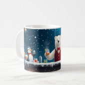Illustration zum Barkeeper des Eisbären Kaffeetasse (Vorderseite Links)