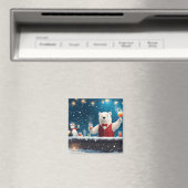 Illustration zum Barkeeper des Eisbären Magnet (In Situ (Geschirrspüler))