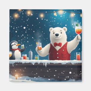 Illustration zum Barkeeper des Eisbären Magnet
