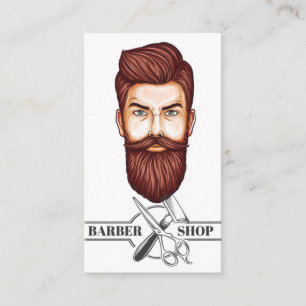 Illustration zum beruflichen Friseur Visitenkarte