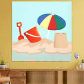 Illustration zum Bucket and Spade Beach Leinwanddruck (Insitu (Wohnzimmer))