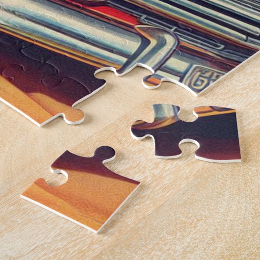 Illustration zum Button Vintager Länder Puzzle (Seite)