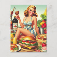 Illustration zum Button Vintager Lebensmittel