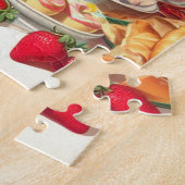 Illustration zum Button Vintager Lebensmittel Puzzle (Seite)