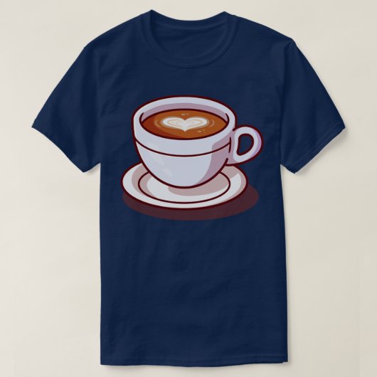 Illustration zum Cartoon der Kaffeezeit T-Shirt (Design vorne)