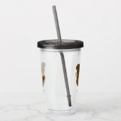 Illustration zum Cartoon von Chamois-Hühnchen Acryltrinkbecher (Links)