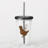 Illustration zum Cartoon von Chamois-Hühnchen Acryltrinkbecher (Vorderseite)