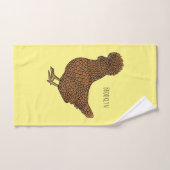 Illustration zum Cartoon von Chamois-Hühnchen Badhandtuch Set (Handtuch)