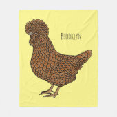 Illustration zum Cartoon von Chamois-Hühnchen Fleecedecke (Vorderseite)