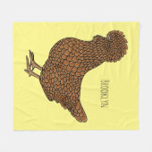 Illustration zum Cartoon von Chamois-Hühnchen Fleecedecke (Vorderseite (Horizontal))