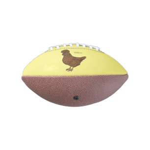 Illustration zum Cartoon von Chamois-Hühnchen Football