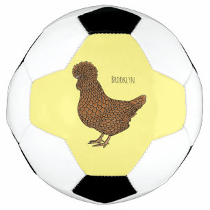 Illustration zum Cartoon von Chamois-Hühnchen Fußball