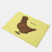 Illustration zum Cartoon von Chamois-Hühnchen Fußmatte (Schrägansicht)