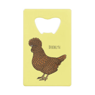 Illustration zum Cartoon von Chamois-Hühnchen Geldbeutel Flaschenöffner