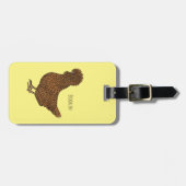 Illustration zum Cartoon von Chamois-Hühnchen Gepäckanhänger (Vorderseite horizontal)