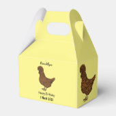 Illustration zum Cartoon von Chamois-Hühnchen Geschenkschachtel (Rückseite)