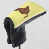 Illustration zum Cartoon von Chamois-Hühnchen Golf Headcover (3/4 Vorderseite)