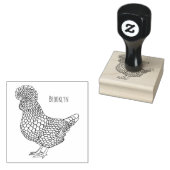 Illustration zum Cartoon von Chamois-Hühnchen Gummistempel (Stempel)