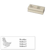 Illustration zum Cartoon von Chamois-Hühnchen Gummistempel (Stempel)