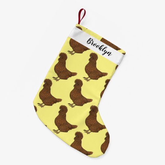 Illustration zum Cartoon von Chamois-Hühnchen Kleiner Weihnachtsstrumpf (Vorderansicht (hängend))