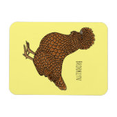 Illustration zum Cartoon von Chamois-Hühnchen Magnet (Horizontal)