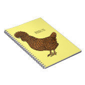 Illustration zum Cartoon von Chamois-Hühnchen Notizblock (Rechte Seite)