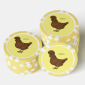 Illustration zum Cartoon von Chamois-Hühnchen Pokerchips (Stapel)