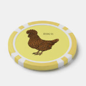 Illustration zum Cartoon von Chamois-Hühnchen Pokerchips (Einzeln)