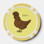 Illustration zum Cartoon von Chamois-Hühnchen Pokerchips (Rückseite)