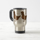 Illustration zum Cartoon von Chamois-Hühnchen Reisebecher (Vorderseite Links)