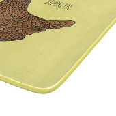 Illustration zum Cartoon von Chamois-Hühnchen Schneidebrett (Ecke)