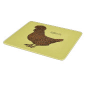 Illustration zum Cartoon von Chamois-Hühnchen Schneidebrett (Ecke)