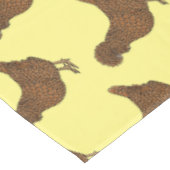 Illustration zum Cartoon von Chamois-Hühnchen Tischdecke (Schrägansicht)