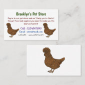 Illustration zum Cartoon von Chamois-Hühnchen Visitenkarte (Vorne/Hinten)