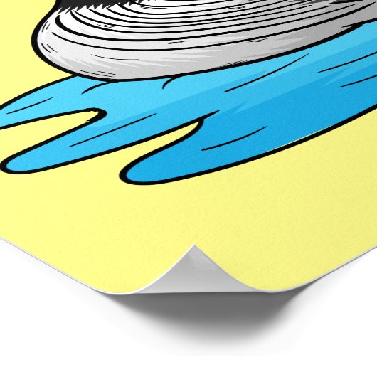 Illustration zum Cartoon von Loonen Poster (Ecke)