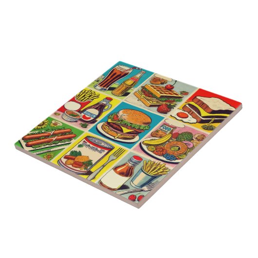 Illustration zum Comic Vintager Lebensmittel Fliese (Seite)