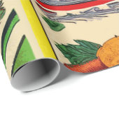 Illustration zum Comic Vintager Lebensmittel Geschenkpapier (Rolleneckpunkt)