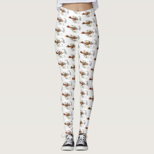 Illustration zum coolen Cartoon von Hähnchen Leggings