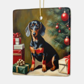 Illustration zum Dackel Keramikornament (Links)