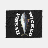 Illustration zum Fischen von Rotem Thun Fleecedecke (Vorderseite (Horizontal))