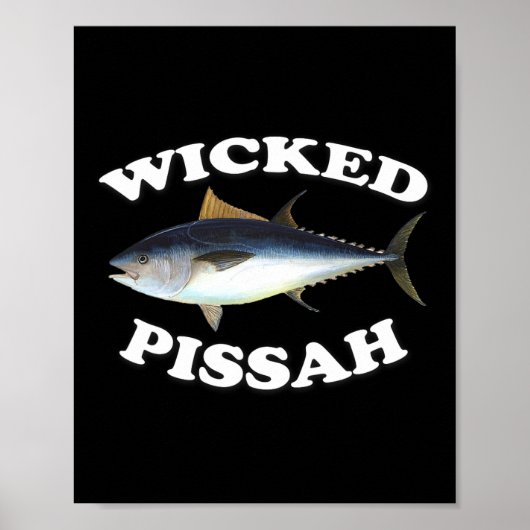 Illustration zum Fischen von Rotem Thun Poster (Vorne)