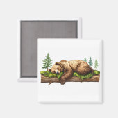 Illustration zum friedlichen Bärenwasser Magnet (Vorderseite/Rückseite)