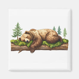 Illustration zum friedlichen Bärenwasser Magnet