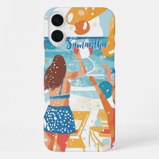 Illustration zum Fun Beach Party iPhone Hülle (Rückseite)