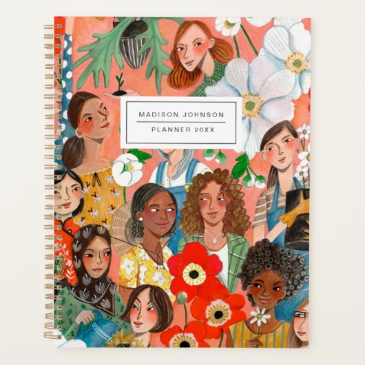 Illustration zum Internationalen Frauentag Planer (Vorderseite)