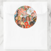 Illustration zum Internationalen Frauentag Runder Aufkleber (Tasche)