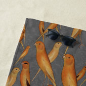 Illustration zum kanarischen Kulturerbe in British Strandtuch (Beispiel)